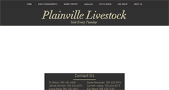 Desktop Screenshot of plainvillelivestock.com